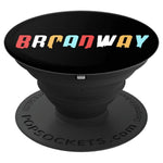 Broadway Retro Colors Skyline Theatre Drama Musical Fan Gift Grip And Stand For Phones And Tablets