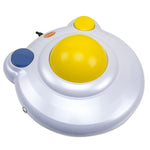 Bigtrack 2 0 Trackball For Users Who Lack Fine Motor Skills To Use A Mouse A Big 3 Trackball With 2 Blue Left And Right Mouse Buttons 12000006