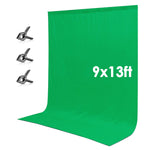 Neewer 9 X 13 Feet 2 8 X 3 9 Meters Muslin Photography Backdrop Background Screen With 3 Clamps For Photo Studiogreen