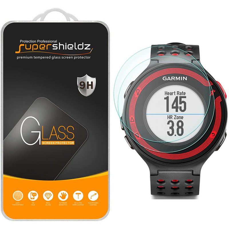 2 Pack Supershieldz Designed For Garmin Forerunner 220 225 230 235 620 630 Tempered Glass Screen Protector Anti Scratch Bubble Free