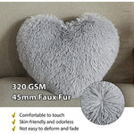 Valentines Day Gifts Faux Fur Heart Pillow