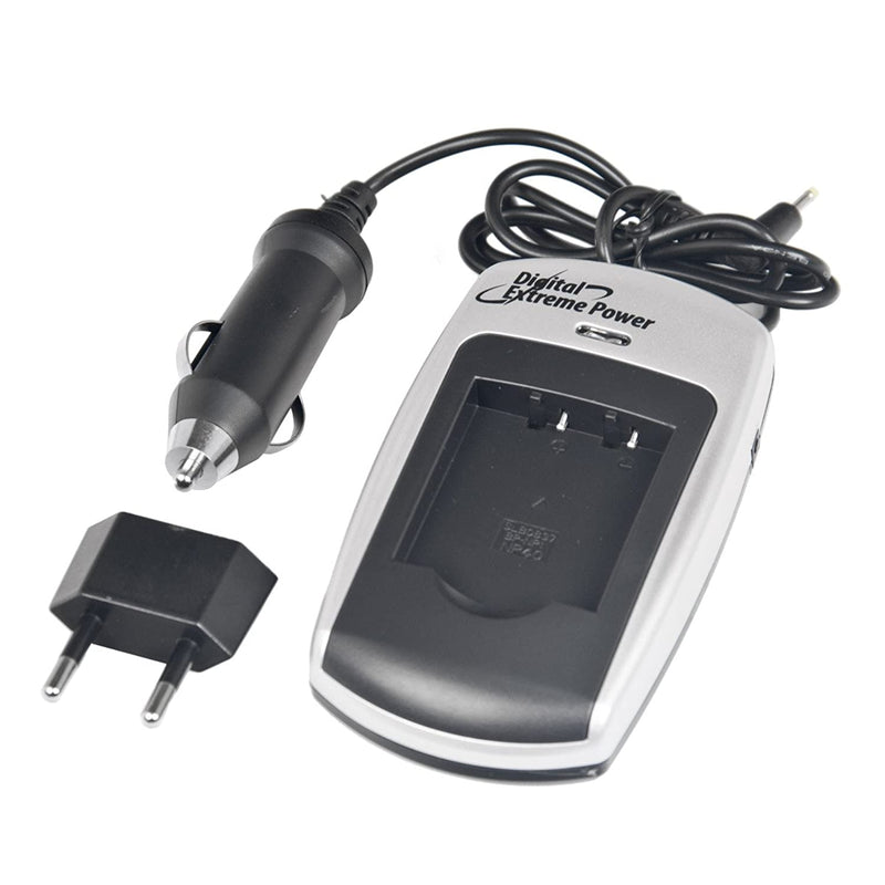 Xcdsg0837 Digital Extreme Power 3 In 1 Individual Rapid Charger For Samsung Slb 0837 And Casio Np 40 Grey
