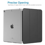 Timovo Case Fit New Ipad 7Th Generation 10 2 2019 Compatible With Official Smart Cover Slim Translucent Frosted Back Shell Hard Case Cover Fit Ipad 10 2 Inch Retina Display Frosted Clear