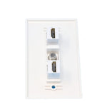 Riteav 2 Port Hdmi And 1 Port Coax Cable Tv F Type Wall Plate