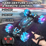 Remote Control Car Hand Controlled Gesture Rc Stunt Car With Spray Lights Music For Kids 6 13 Years Old