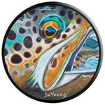 Brown Trout Skin Face Fly Fishing Fisherman Derek Deyoung Grip And Stand For Phones And Tablets