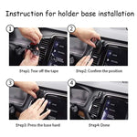 Lunqin Car Phone Holder For 2016 2021 Volvo Xc90 Big Phones With Case Friendly Auto Accessories Navigation Bracket Interior Decoration Mobile Cell Mirror Phone Mount