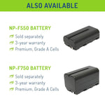 Wasabi Power Battery 2 Pack And Charger For Sony Np F950 Np F960 Np F970 Np F975 L Series