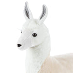 Standing Lifelike Plush Llama Stuffed Toy