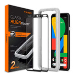 Spigen Tempered Glass Screen Protector Glas Tr Alignmaster Designed For Pixel 4 Xl 2019 2 Pack Edge To Edge Protection