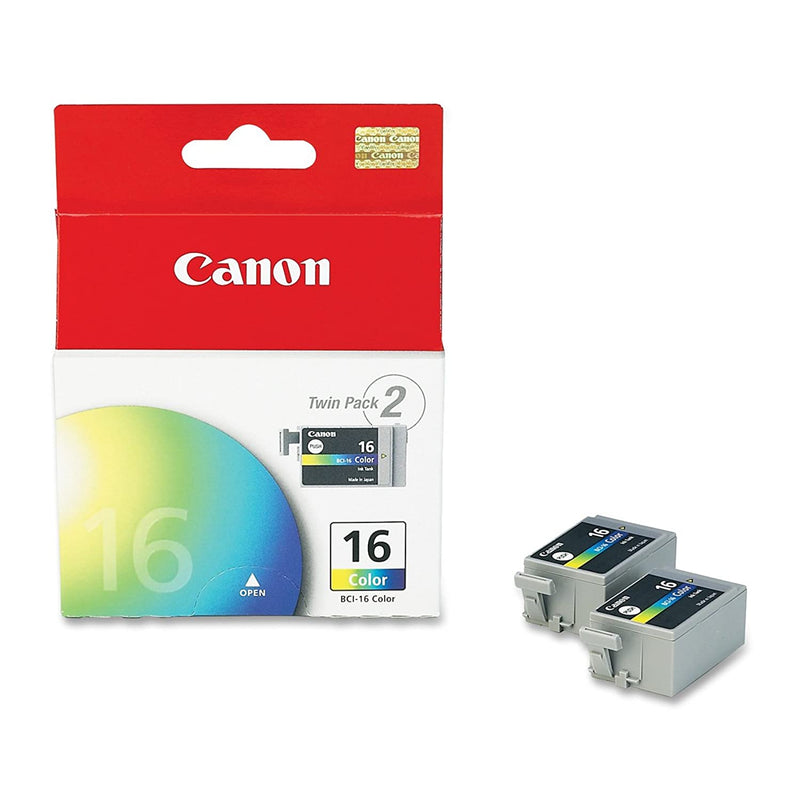 Canon Bci 16 9818A003 Pixma Ip90 Mini200 Selphy Ds 700 Ds 810 Ink Cartridge Color 2 Pack In Packaging