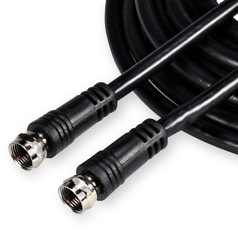 Onn Rg 6 Coax Cable For F Type Jack 2 Connections 15 Feet Black