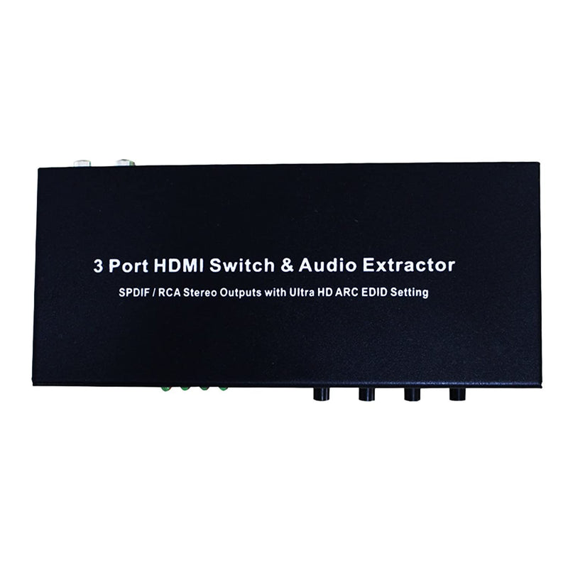 3Port Hdmi To Hdmi Audio Spdif L R 3 Port Switch Hdmi Audio Extractor Spdif Rca Stereo Outputs Whith Oltra Hd Arc Edid Setting