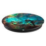Nebula Galaxy Outer Space Phone Stand Blue Green Stars Grip And Stand For Phones And Tablets
