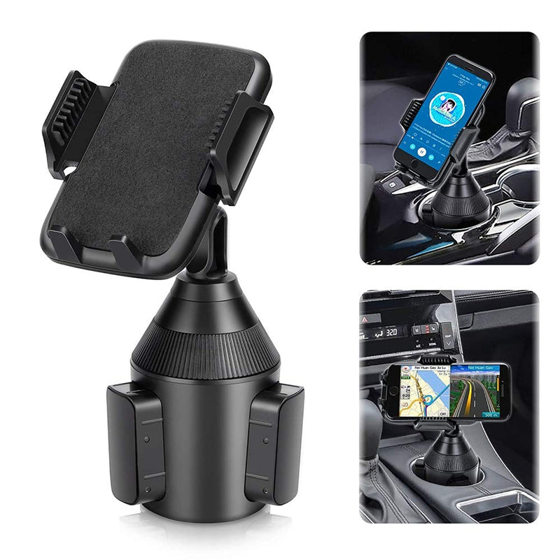 Upgraded Car Cup Holder Phone Mount Universal Adjustable Gooseneck Cup Holder Cradle Car Mount For Cell Phone Iphone 12 Pro 11 Pro Max 11 X Xs Xs Max 8 8Plus Samsung Lg Sony