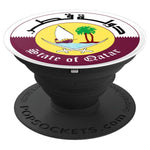 State Of Qatar Coat Of Arms Grip And Stand For Phones And Tablets
