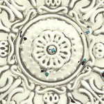 Home Decor S11563 Small Medallion Wall Decor 13 00 W X 0 50 D X 13 00 H White