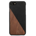 Woodcessories Real Wood Case Compatible With Iphone Se 2020 8 7 Ecocase Split Walnut Black