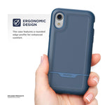 Encased Iphone Xr Heavy Duty Protective Case Military Grade Full Body Rugged Impact Protection Rebel Blue
