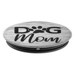 Dog Mom On Vintage Gray Look Dogs Lover Moms Gift Grip And Stand For Phones And Tablets