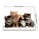 Smooffly Cats Mouse Pad For Computers Kittens Family Cats Mouse Pad