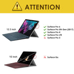 Microsoft Surface Pro 7 Pro 6 Pro 5 Pro 2017 Pro 4 Pro Lte Case All In One Protective Rugged Cover Case W Pen Holder And Hand Strap Compatible With Type Cover Keyboard Black