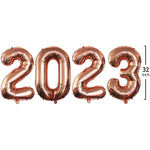Foil Number Balloons For 2023 New Year Eve Festival Party Supplies