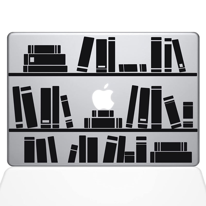 The Decal Guru 1649 Mac 13A Bla Bookshelf Library Decal Vinyl Sticker Black 13 Macbook Air