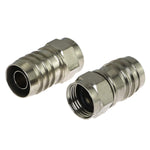 E Outstanding Coaxial Crimp Type Fitting 5Pcs F Type Crimp On Connector Plug For Rg6 Coax Coaxial Cable Includes Seal Ring