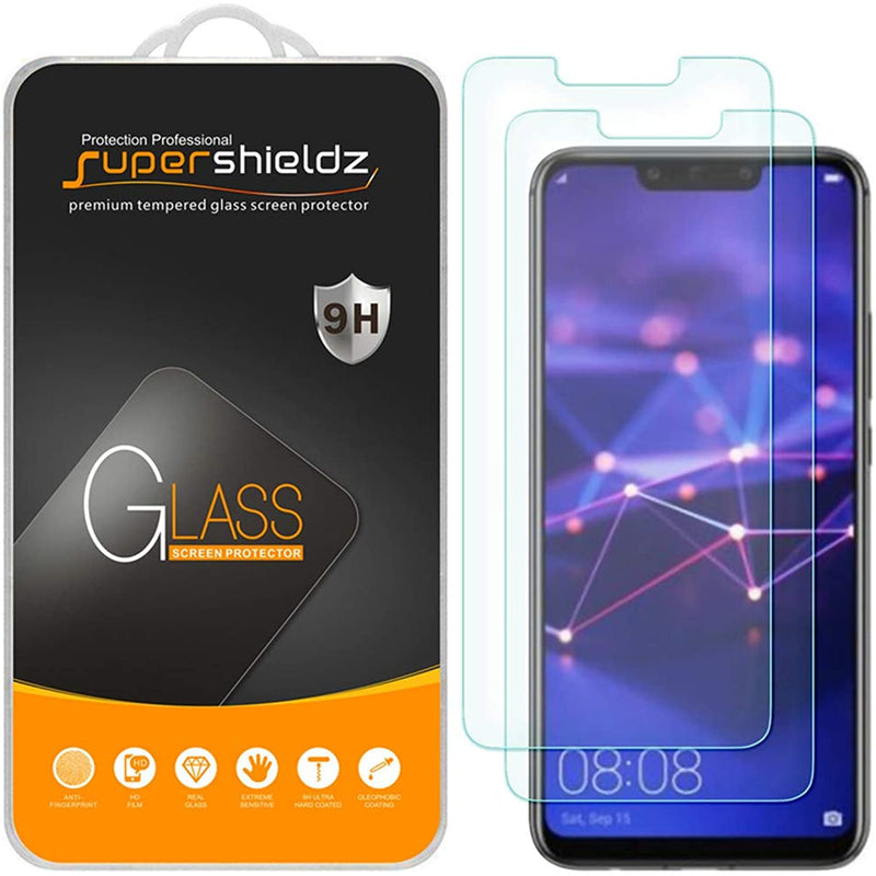 2 Pack Supershieldz Designed For Huawei Mate 20 Lite Tempered Glass Screen Protector Anti Scratch Bubble Free