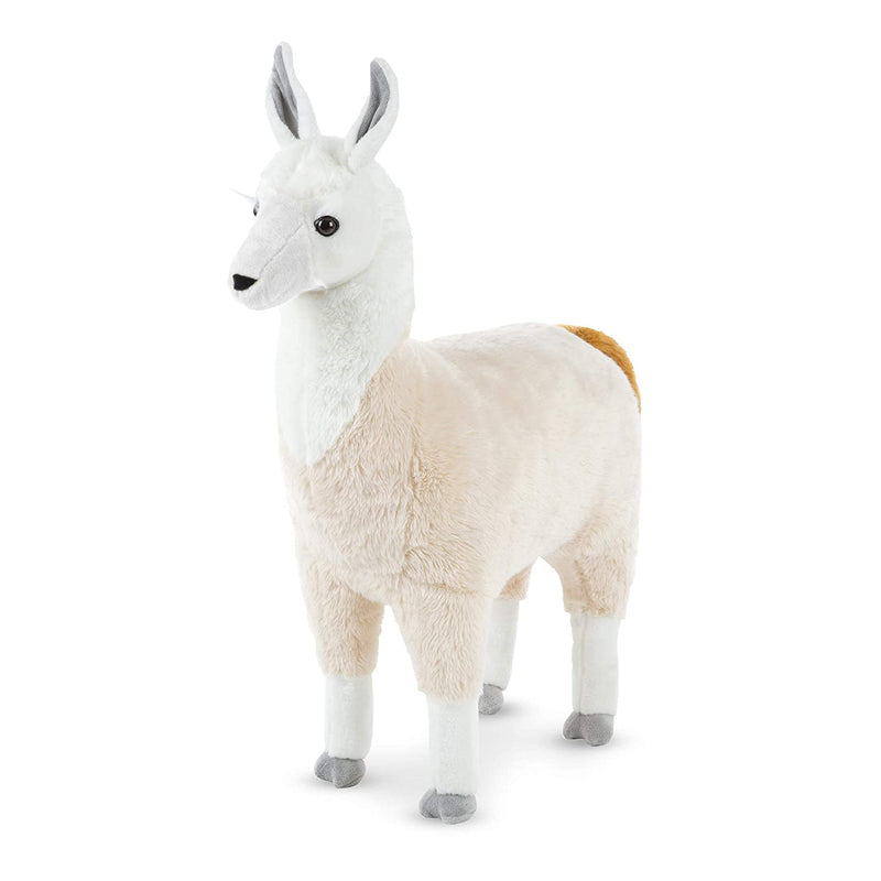Standing Lifelike Plush Llama Stuffed Toy
