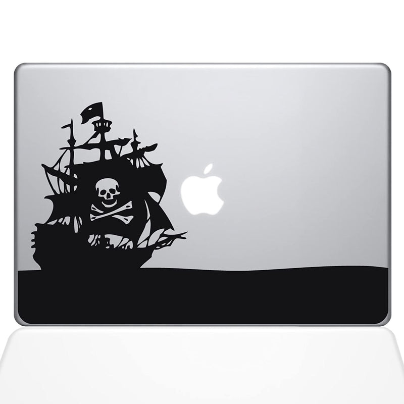 The Decal Guru Pirate Bay Macbook Decal Vinyl Sticker 13 Macbook Air Black 1153 Mac 13A Bla