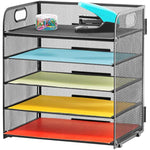 Mesh Desk File Organizer with Handle