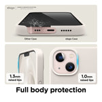 Elago Compatible With Iphone 13 Case Liquid Silicone Case Full Body Screen Camera Protective Cover Shockproof Slim Phone Case Anti Scratch Soft Microfiber Lining 6 1 Inch Stone