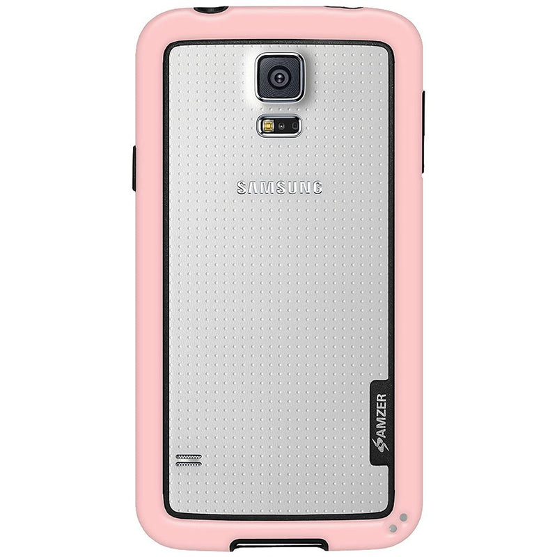 Amzer Border Case For Samsung Galaxy S5 Sm G900 Packaging Baby Pink