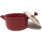 Beautiful Mini Casserole With Lid Fiona Floral Red