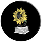 Sunflower Record Player Black Grip And Stand For Phones And Tablets