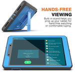 Moko Case Fit Samsung Galaxy Tab A 8 0 T290 T295 2019 Without S Pen Model Heavy Duty Shockproof Full Body Rugged Protective Cover Built In Screen Protector For Galaxy Tab A 8 2019 Blue Dark Gray