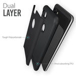 Tudia Merge Designed For Google Pixel 3 Xl Case With Dual Layer Protection Matte Black