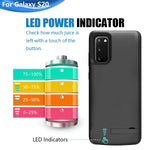 Battery Case For Samsung Galaxy S20 5G 5000Mah Rechargeable Extended Battery Charging Case External Battery Charger Case Add 105 Extra Juice 6 2 Inch