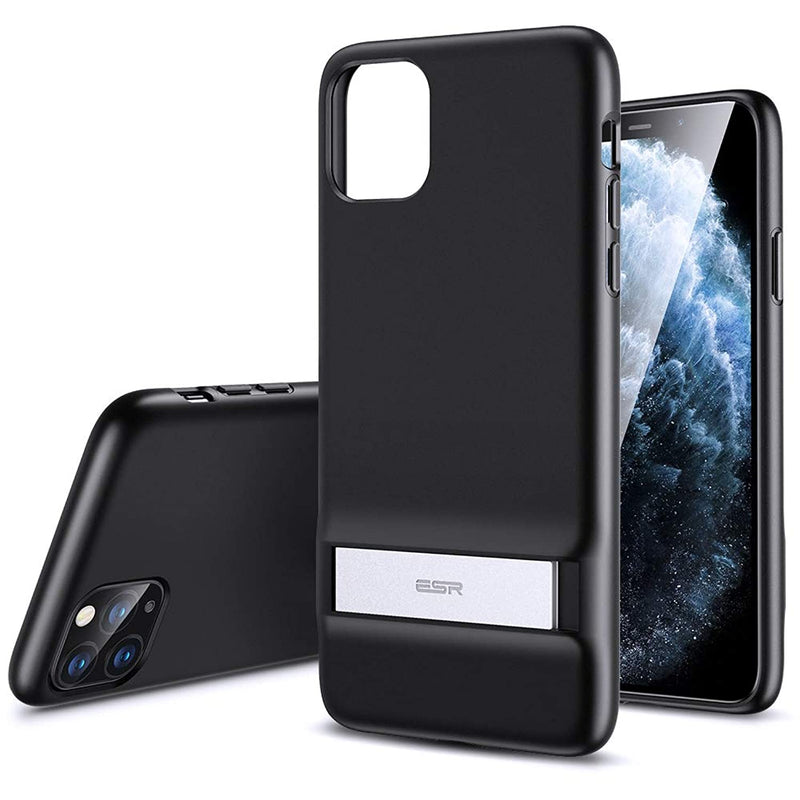 Esr Metal Kickstand Designed For Iphone 11 Pro Max Case Vertical And Horizontal Stand Reinforced Drop Protection Flexible Tpu Soft Back For Iphone 11 Pro Max 2019 Release Black