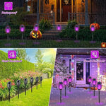 Solar Torch Light with Flickering Flame for Garden Decor