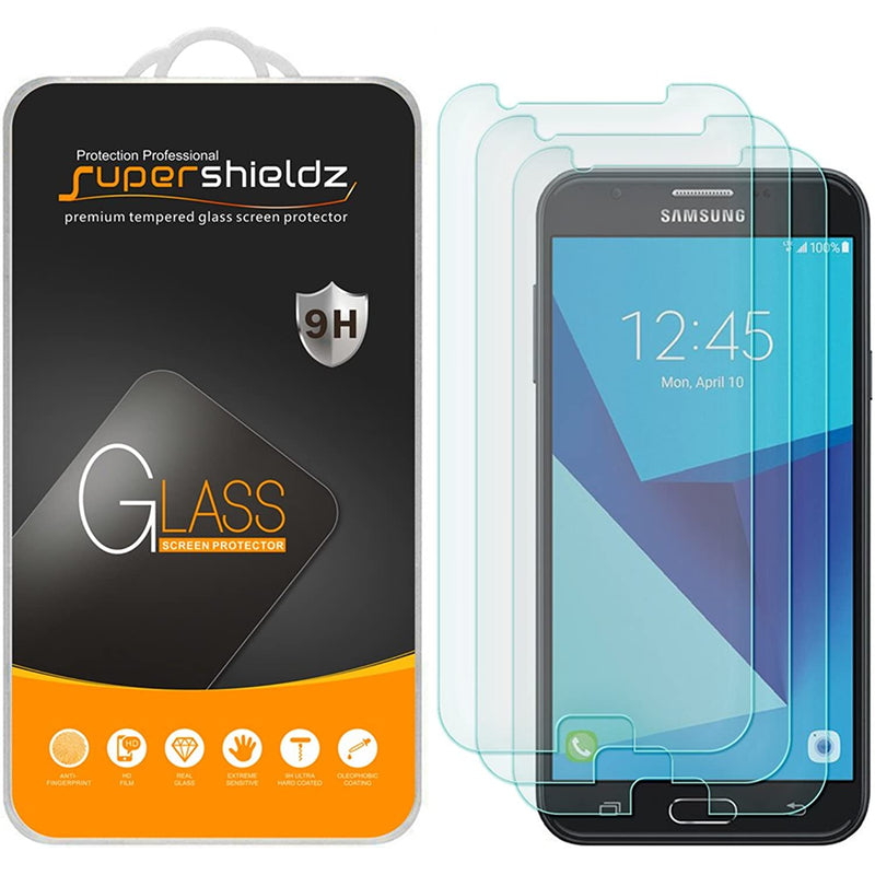 3 Pack Supershieldz Designed For Samsung Galaxy J7 Sky Pro Tempered Glass Screen Protector 0 33Mm Anti Scratch Bubble Free
