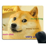 Smooffly Funny Doge Mousepad Rectangle Shape