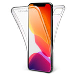 Olixar For Iphone 11 Pro Max Full Body Case 360 Degree Full Body Cover Front Back Protection Clear Slim Design Wireless Charging Compatible Flexicover Clear