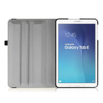 Rotating Case For Samsung Galaxy Tab E 9 6 Premium Pu Leather 360 Degree Swivel Stand Cover For Samsung Tab E Wi Fi Tab E Nook Tab E Verizon 9 6 Inch Tablet Galaxy