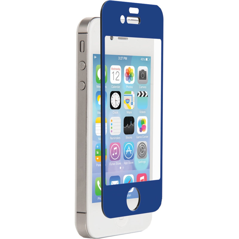 Znitro Glass Screen Protector For Apple Iphone 4 4S Retail Packaging Blue Bezel