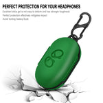 Galaxy Buds Case Protective Silicone Cover For Galaxy Buds Plus Case With Carabiner Keychain Samsung Galaxy Earbuds Accessory Green 9 Color Options