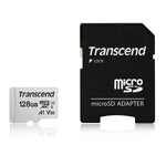 Transcend 128Gb Microsdxc Uhs I Class 10 U3 V30 A1 Memory Card With Adapter Ts128Gusd300S A