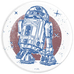 Star Wars R2D2 Vintage Portrait In The Stars Grip And Stand For Phones And Tablets